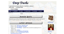 Desktop Screenshot of deeptruths.com